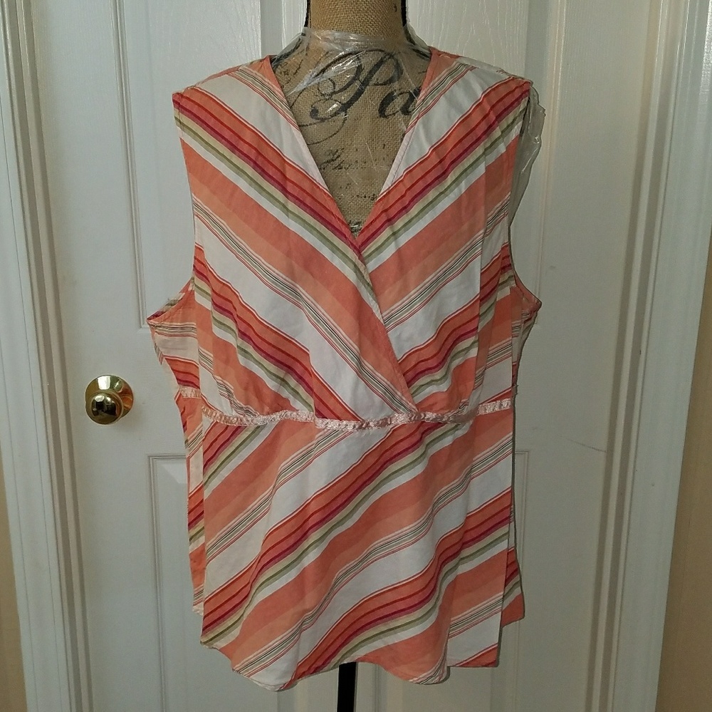Striped Tank Top from Lane Bryant Size 22/24